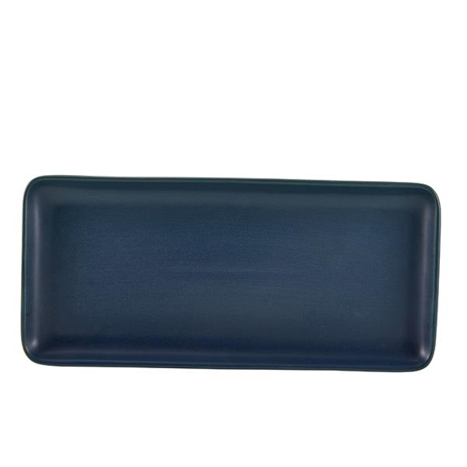 Terra Stoneware Antigo Denim Narrow Rectangular Platter 31 x 14cm