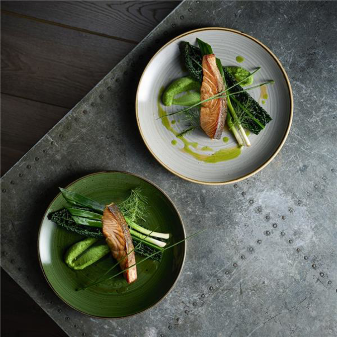 Stonecast Sorrel Green Evolve Coupe Plate 6.5inch / 16.5cm