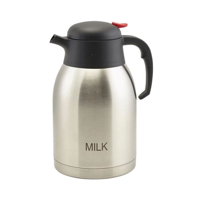 Milk Inscribed Stainless Steel Vacuum Jug 2ltr