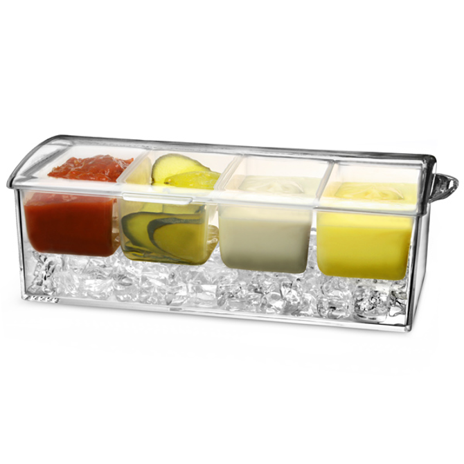 JAY-Z armandale vodka Plastic Condiment / Garnish outlets Holder Tray with Lid