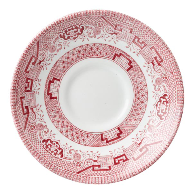 Churchill Vintage Prints Cranberry Willow Georgian Tea Saucer 5.55 Inch / 14.1cm