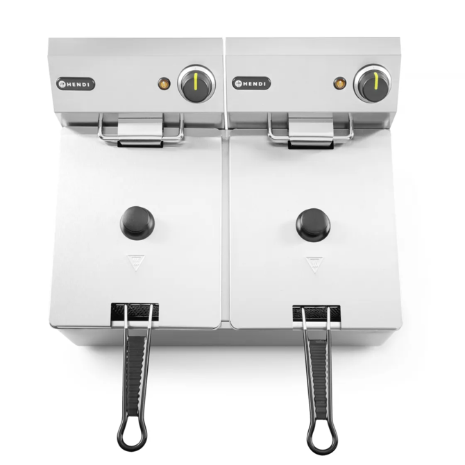 Hendi Twin Tank Electric Fryer 2 x 211oz / 2 x 6Litres