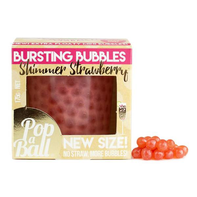 Shimmer Strawberry Mini Bursting Bubbles