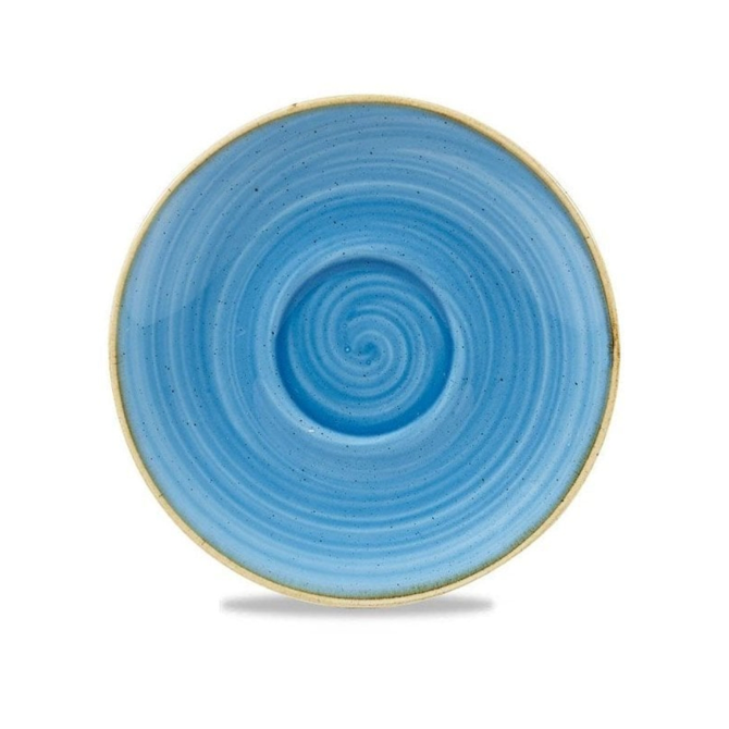 Stonecast Cornflower Blue Cappuccino Saucer 6.25inch / 16cm