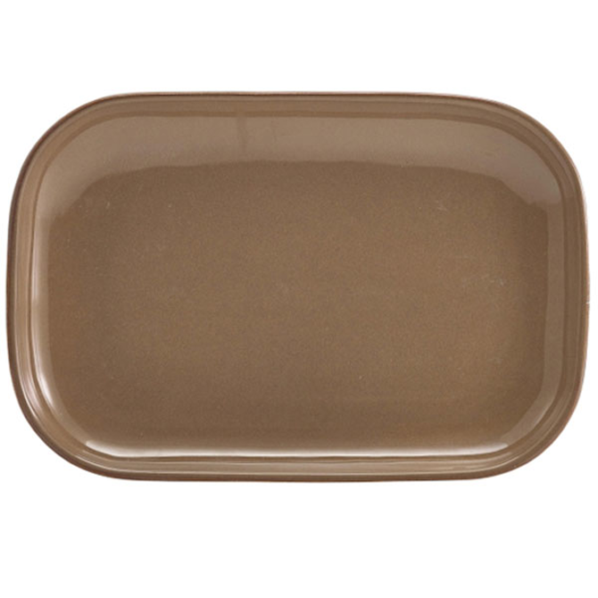Terra Stoneware Rustic Brown Rectangular Plates 11.4" / 29cm