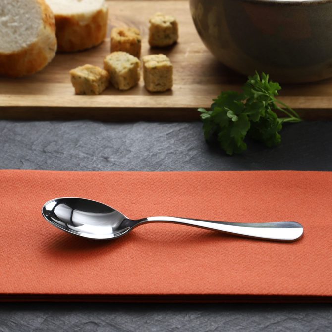 Genware Baguette 18/0 Cutlery Tea Spoons
