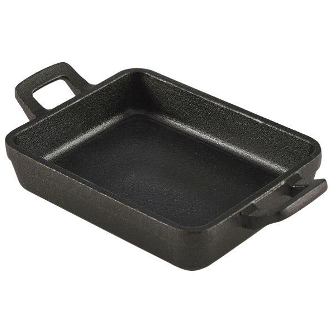 Mini Cast Iron Rectangular Dish 14 x 11 x 4.5cm
