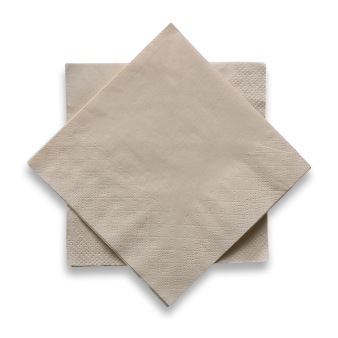 Bamboo Pulp Cocktail Napkins 25cm x 25cm
