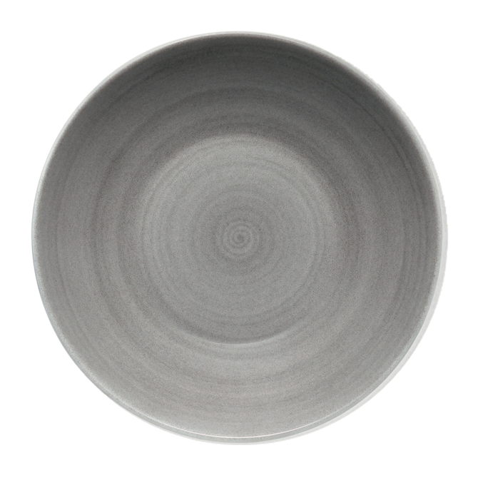 Modern Rustic Deep Coupe Plate Grey 18cm