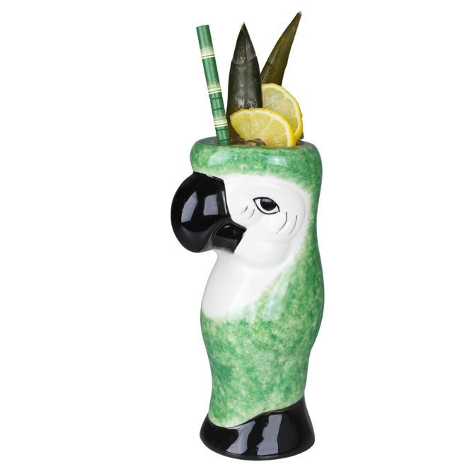 Ceramic Parrot Mug Green 19.4oz / 550ml