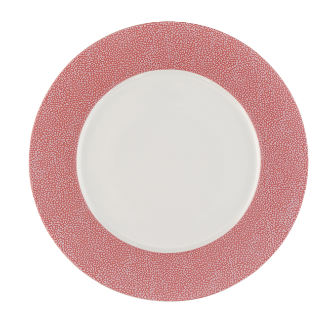 Purity Pearls Pink Rimmed Plate 12.75inch / 32cm