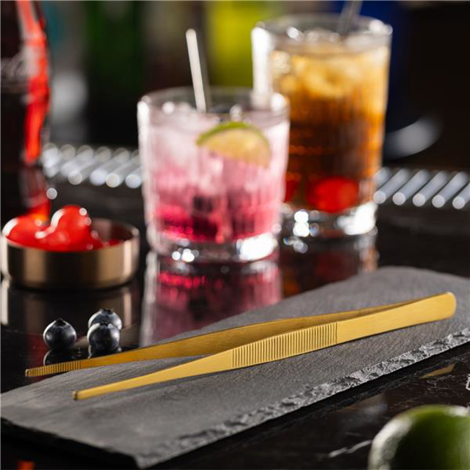 Gold Cocktail Tweezers 12inch / 30cm