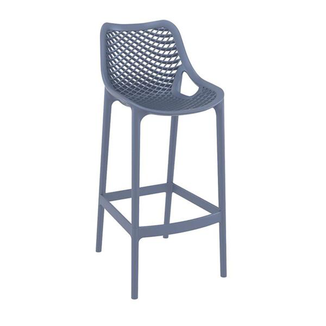 Spring Bar Stool 75 Anthracite Grey