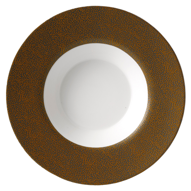 Purity Pearls Gold Rimmed Bowl 9.5inch / 24cm