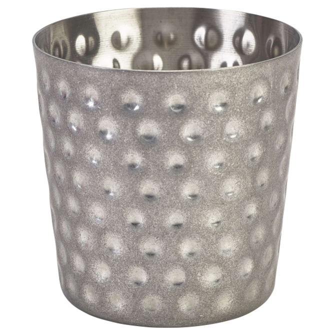 GenWare Vintage Hammered Steel Serving Cup 8.5cm