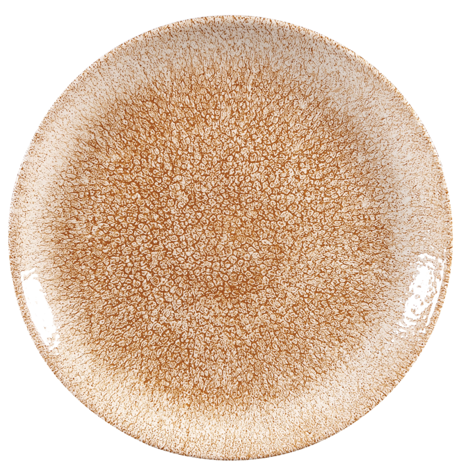 Studio Prints Raku Coupe Plate Garnet Orange 8.67inch / 21.7cm