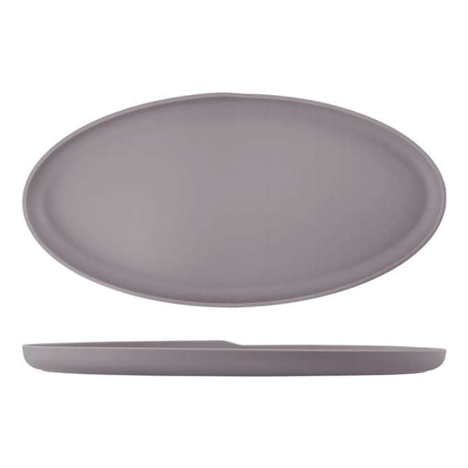 Sand Brown Copenhagen Oval Melamine Dish 55 x 27.5cm
