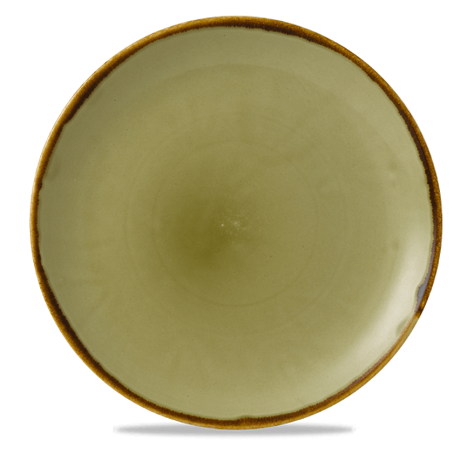 Harvest Green Coupe Plate 11.25inch