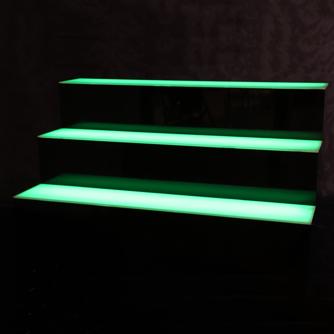 Three Tier LED Bottle Display Stand