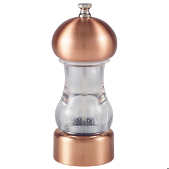 Genware Copper & Acrylic Salt or Pepper Grinder