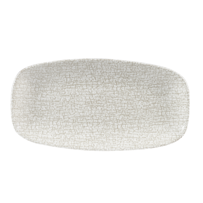 Churchill Studio Prints Breccia Agate Grey Chefs' Oblong Plate 13.75inch / 35.5cm