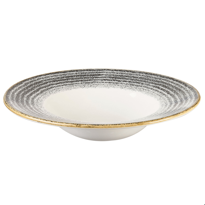 Studio Prints Homespun Wide Rim Bowl Charcoal Black 11inch / 28cm