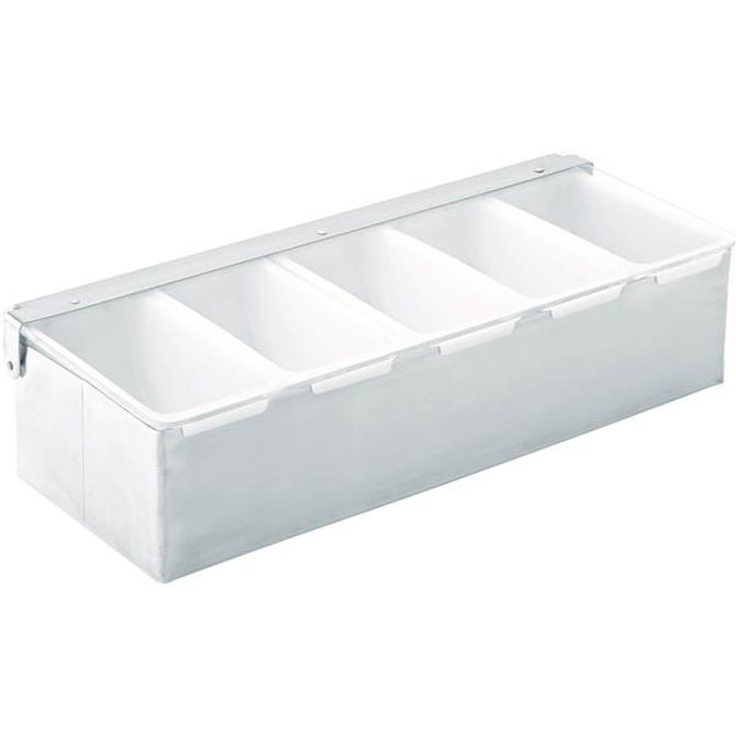 Condiment Holder 5 Inserts 14.5inch / 37cm
