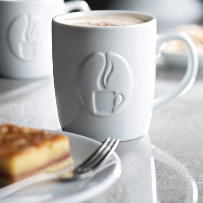 Utopia Java Embossed Mugs 15.5oz / 440ml