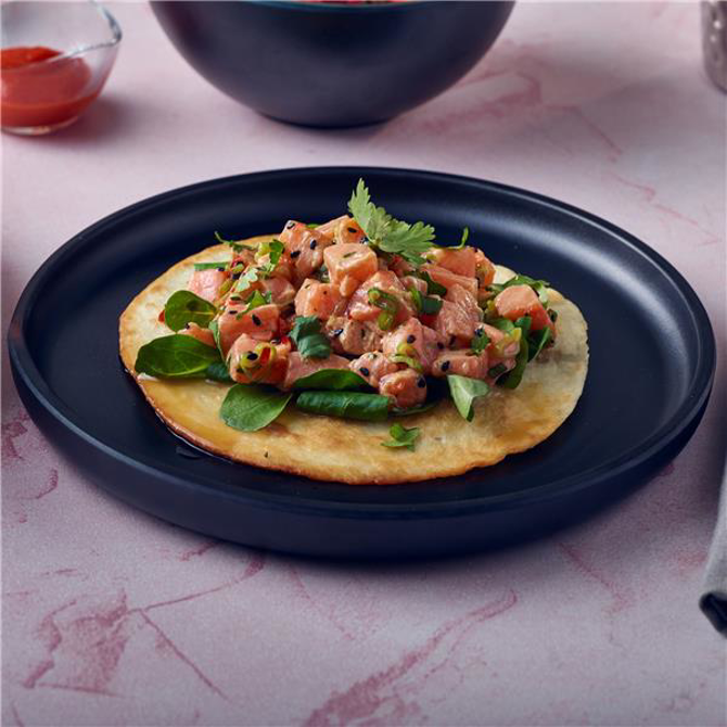 Black Copenhagen Round Melamine Plate 22.5cm