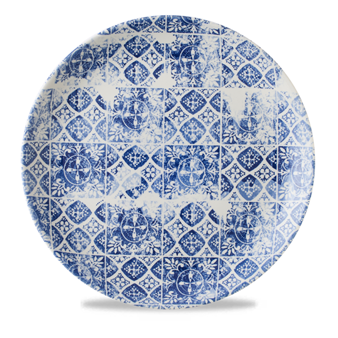 The Maker`s Collection Porto Blue Coupe Plate 11.25nch / 28.8cm