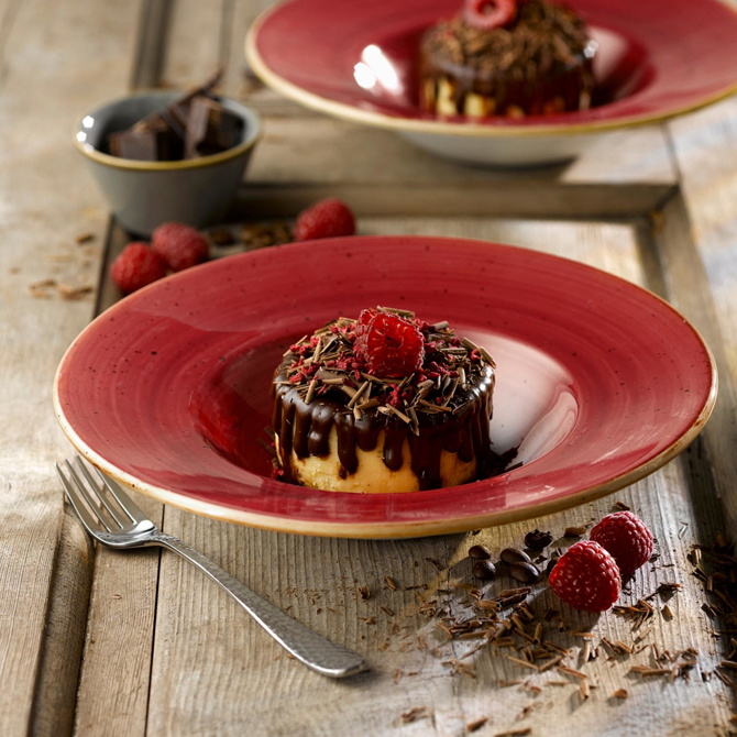 Churchill Stonecast Berry Red Coupe Bowl 7.25inch / 18.2cm