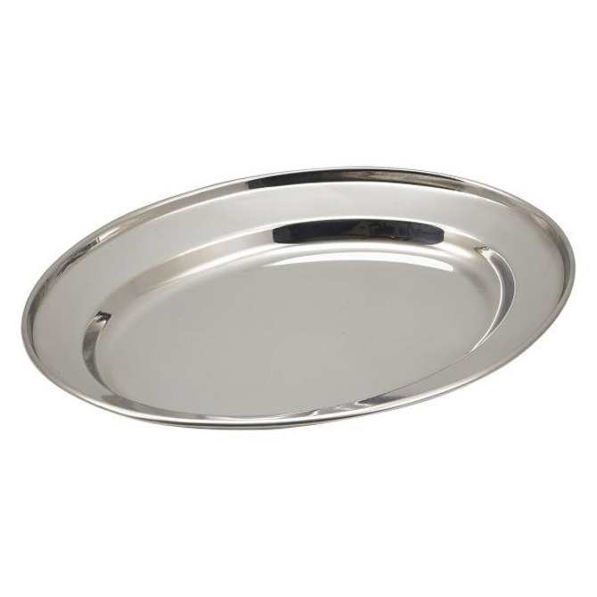 Stainless Steel Oval Meat Flat 9inch