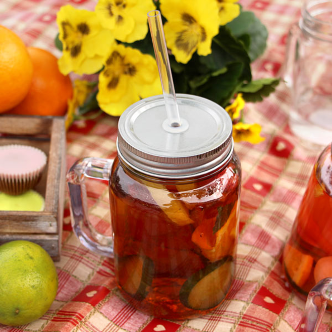 Plastic Mason Drinking Jar Glasses 20oz / 568ml