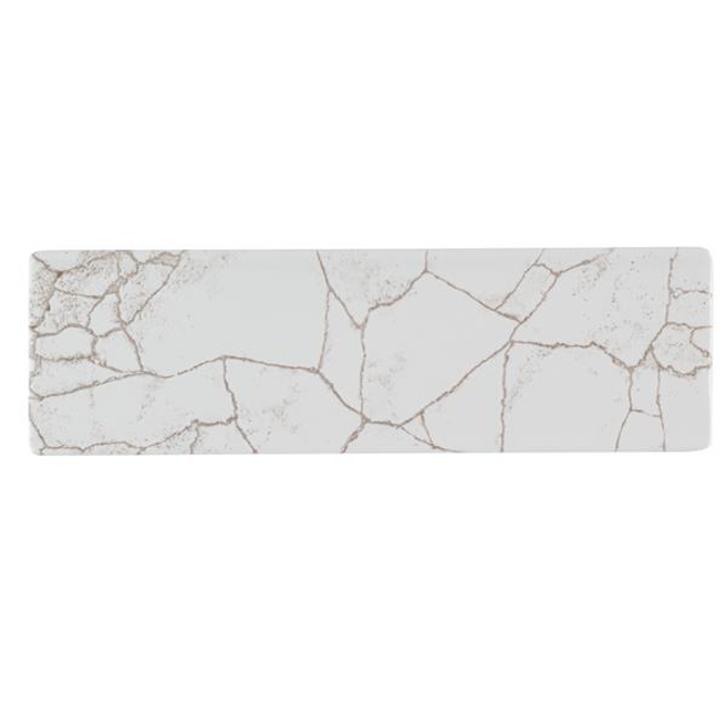 Churchill Studio Prints Kintsugi Agate Grey Oblong Plate 12 x 3.5inch / 30 x 9cm