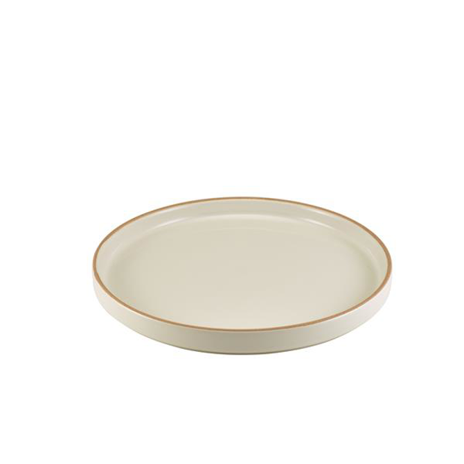 GenWare Kava White Stoneware Presentation Plate 25cm
