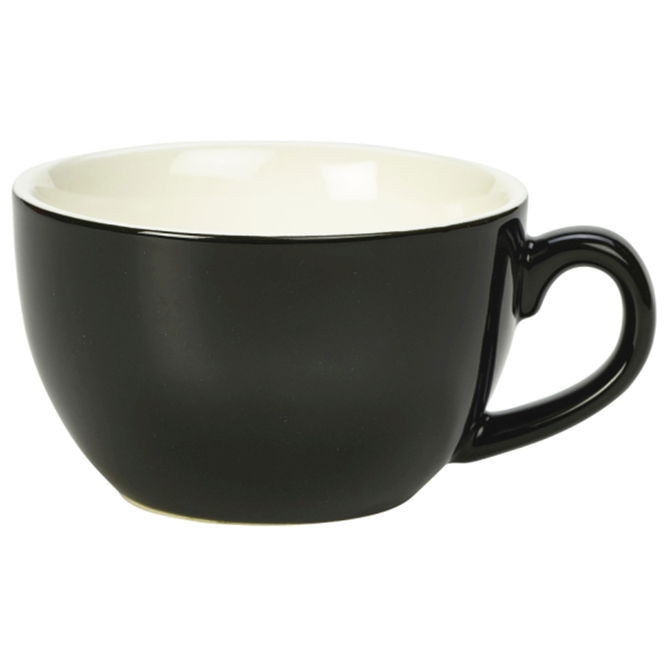 Royal Genware Bowl Shaped Cup Black 6oz / 170ml