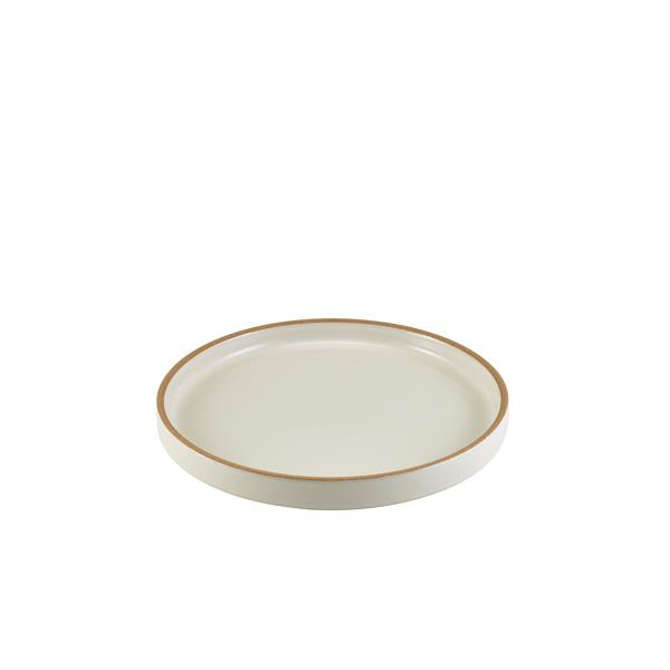 GenWare Kava White Stoneware Presentation Plate 18cm