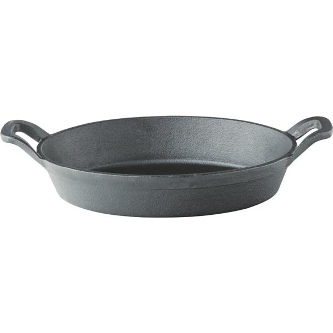 Cast Iron Oval Eared Dish 9.5inch / 24cm