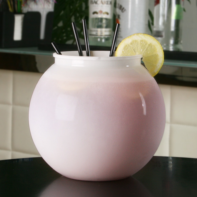 Plastic Cocktail Fish Bowl White 105.5oz / 3ltr