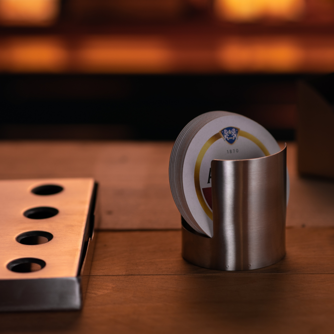 Stainless Steel Bar Mat Holder Brushed Finish