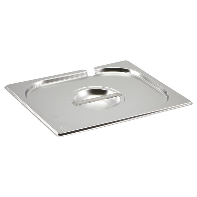 Stainless Steel Gastronorm Pan Notched Lid 1/2