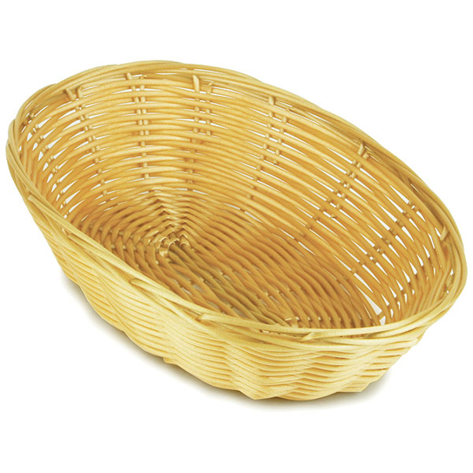 Oval Polywicker Basket 9"