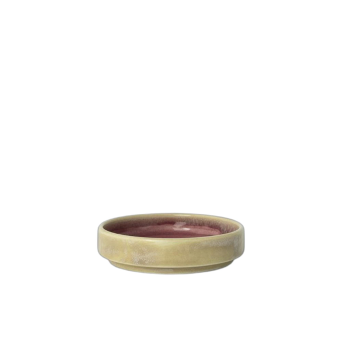 Aurora Vesuvius Rose Quartz Tray Round Plate 10.25cm / 4inch