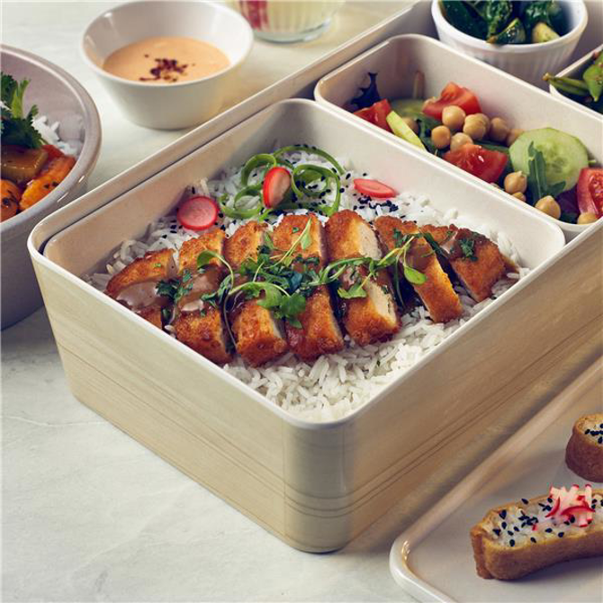 White Oak Tokyo Melamine Bento Outer Box 34.8 x 18 x 7.8cm