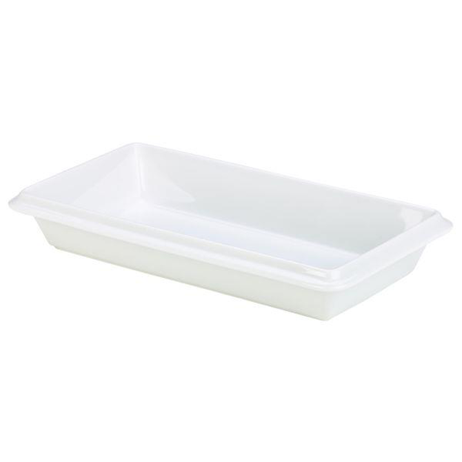 Genware Gastronorm Dish White 1/3 5.5cm