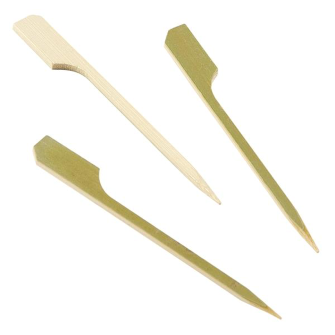 Bamboo Gun Shaped Paddle Skewers 3.5inch / 9cm (100pcs)