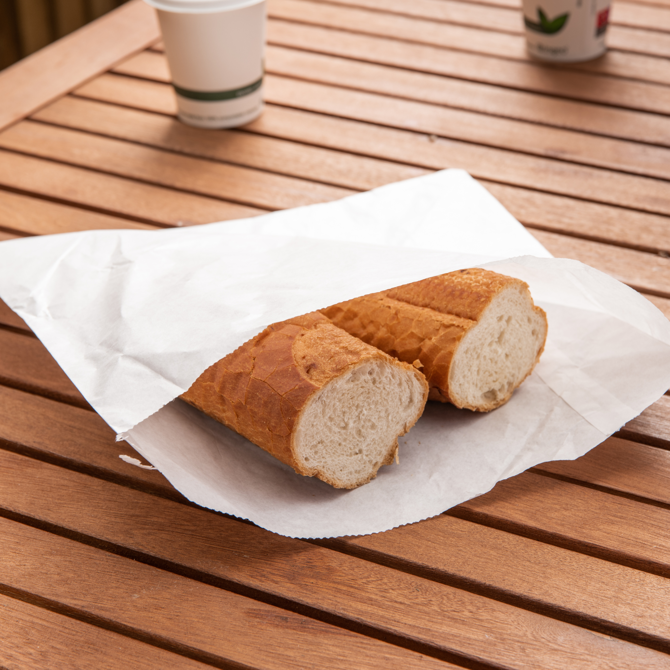 White Kraft Flat Bag 10 x 10inch
