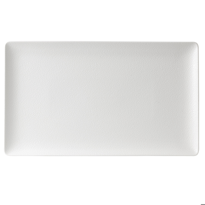 Purity Pearls Light Rectangular Plates 13inch / 34cm