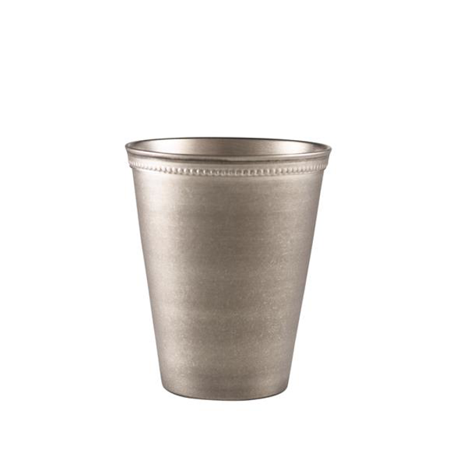 GenWare Beaded Vintage Steel Serving Cup 13.4oz / 380ml