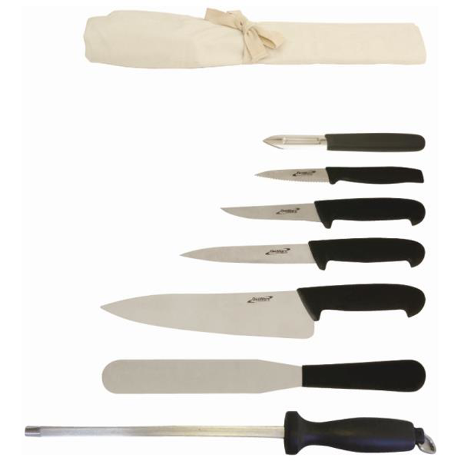 Genware 7 Piece Knife Set with Wallet